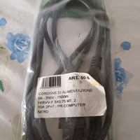 Cordone Di Alimentazione 6A-240V-1500w H05VV-F 3xo