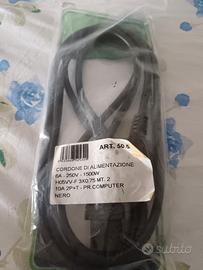 Cordone Di Alimentazione 6A-240V-1500w H05VV-F 3xo