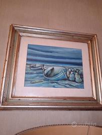 Olio su tela quadro di Carmelo Conte