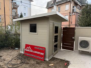 CASETTA IN LEGNO MONOFALDA 2X2