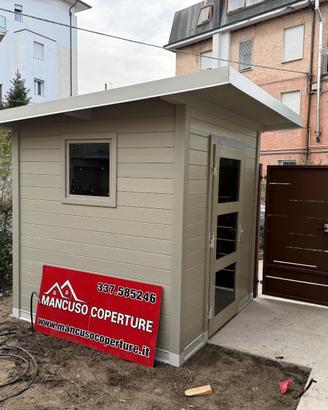 CASETTA IN LEGNO MONOFALDA 2X2