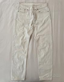 Zara Pantaloni Jeans Bianchi Vintage
