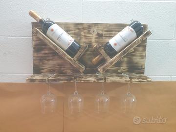 porta bottiglie a muro