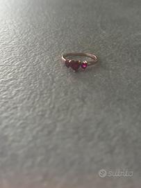 Anello Trilogy Silver Rainbow Argento Rosa Cubic