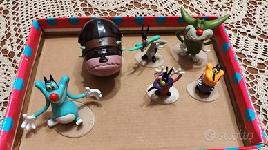 oggy e gli scarafaggi, personaggi miniature 