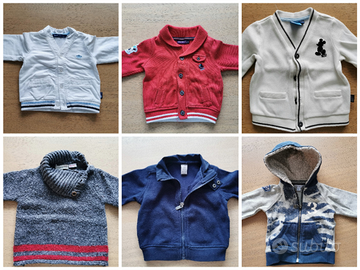 Felpe maglioni cardigan da 3 a 24 mesi