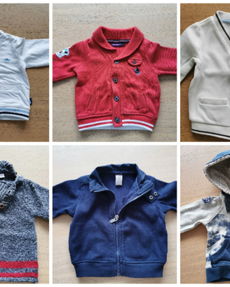 Felpe maglioni cardigan da 3 a 24 mesi
