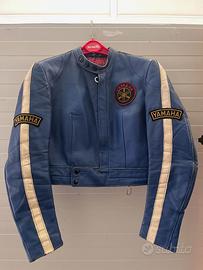 Giubbotto pelle moto donna Yamaha