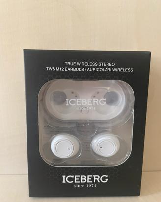 Tws m12 earbuds wireless stereo iceberg bianco