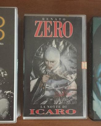 Renato Zero, 3 VHS originali
