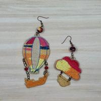 Orecchini in pizzo ricamati