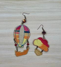 Orecchini in pizzo ricamati