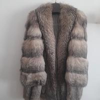 Pelliccia di Volpe Argentata taglia L