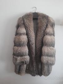 Pelliccia di Volpe Argentata taglia L