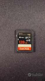SDXC Sandisk 128 GB - 95 MB/sec . Originale