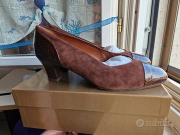 scarpe décolleté donna vero cuoio n.39