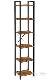 Scaffale Libreria a 6 ripiani – stile industriale
