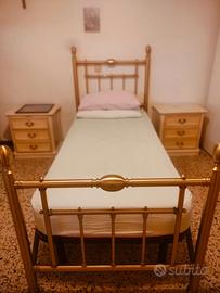 Letto  singolo in ottone
