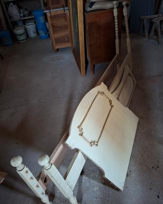 letto singolo vintage shabby chic