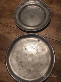 Piatti in peltro antichi 