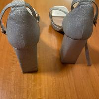 Scarpe da donna con brillante argento