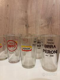 Lotto Bicchieri Birra Vintage Origin. Peroni Raffo