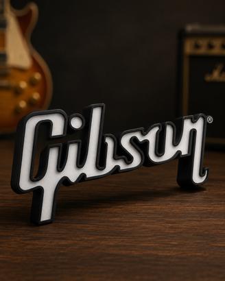 Insegna gibson 3d da parete