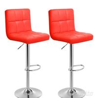 Sgabelli da bar/cucina colorati ROSSO E GRIGIO