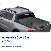 Ford ranger adjustable sports bar