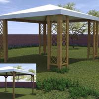 gazebo in legno 3x3