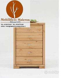 Mobili Rustici Country Cassettiera Legno cd0047