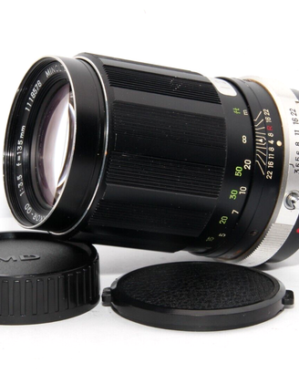 MINOLTA MC TELE ROKKOR-QD 135mm 3,5 Old Obiettivo