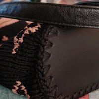 Borsa lavorata a maglia