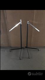 Espositori in acciaio con ruote