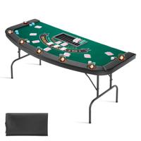 Tavolo da Poker Pieghevole Gioco da 7 Giocatori