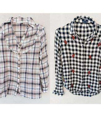 Set due camicie donna, Kiabi, Zuiki, tg S, tartan