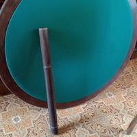 Tavolo da gioco rotondo in legno massello