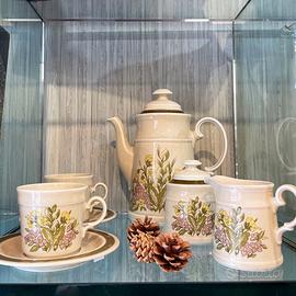 Servizio Tè/Caffè in Ceramica Floreale