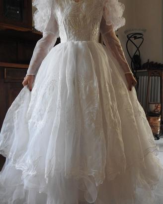 Vestito abito da sposa . Originale anni 80 - Nuovo