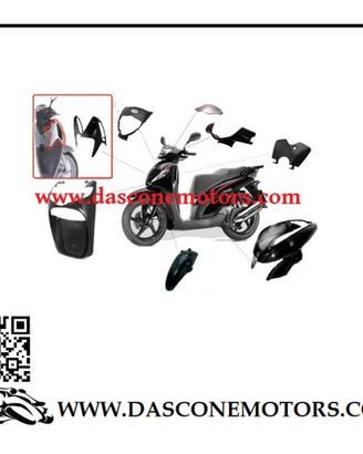 KIT CARENE COMPLETO HONDA SH i 125 150 10 pezzi Ne