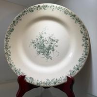 Piatto antico fine 1800 ceramica Gein terre de fer