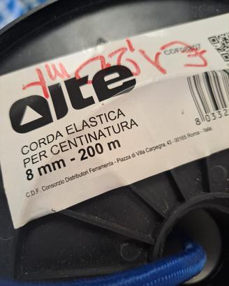 Corda elastica per centinature