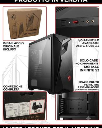 Case PC Gaming MSI MAG Infinite S3