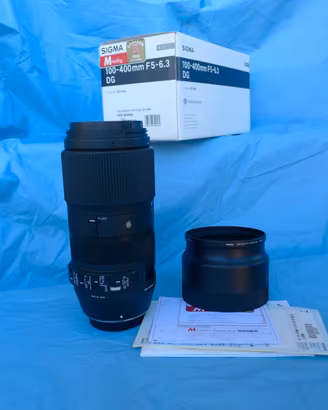 Sigma 100-400 F5-6.3 DG attacco Sigma SA