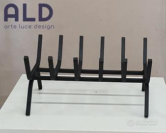 Brucialegna in ferro pesante portalegna da camino