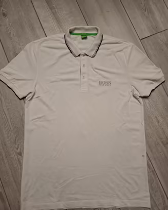 Polo Hugo Boss Uomo Taglia M Regular Fit Bianco