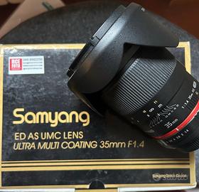 Obbiettivo Samyang 35mm f/1.4 AS UMC