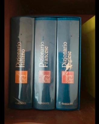 tre dizionari Garzanti: Ital.,  Inglese ,Francese 