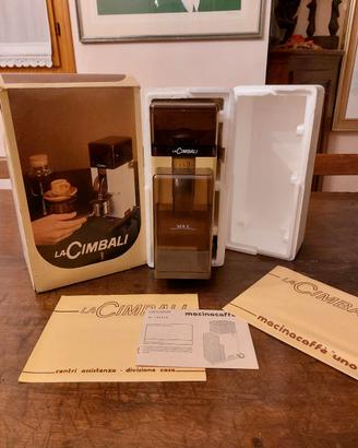 Caffettiera vintage La Cimbali con scatola 1981
