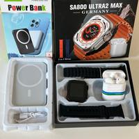 SmartWatch+Cuffie Bleutooth+PowerBank Magnetico